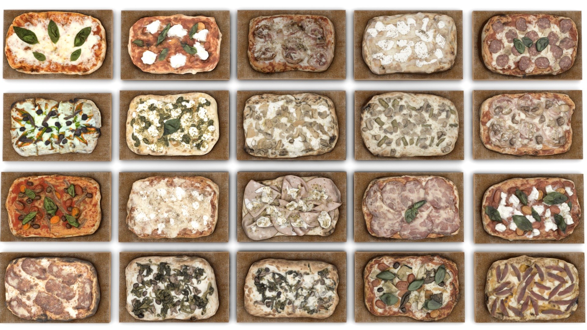 Mega Pack Pizze &amp; Pinse AR/VR/MR Metaverse

Pizza &amp; Pinsa of Italy

Scan wiht photogrammetry

Lowpoly - Mega Pack Pizze & Pinse AR/VR/MR Metaverse - Buy Royalty Free 3D model by SpitFire.Capu.RageKlan 3d model