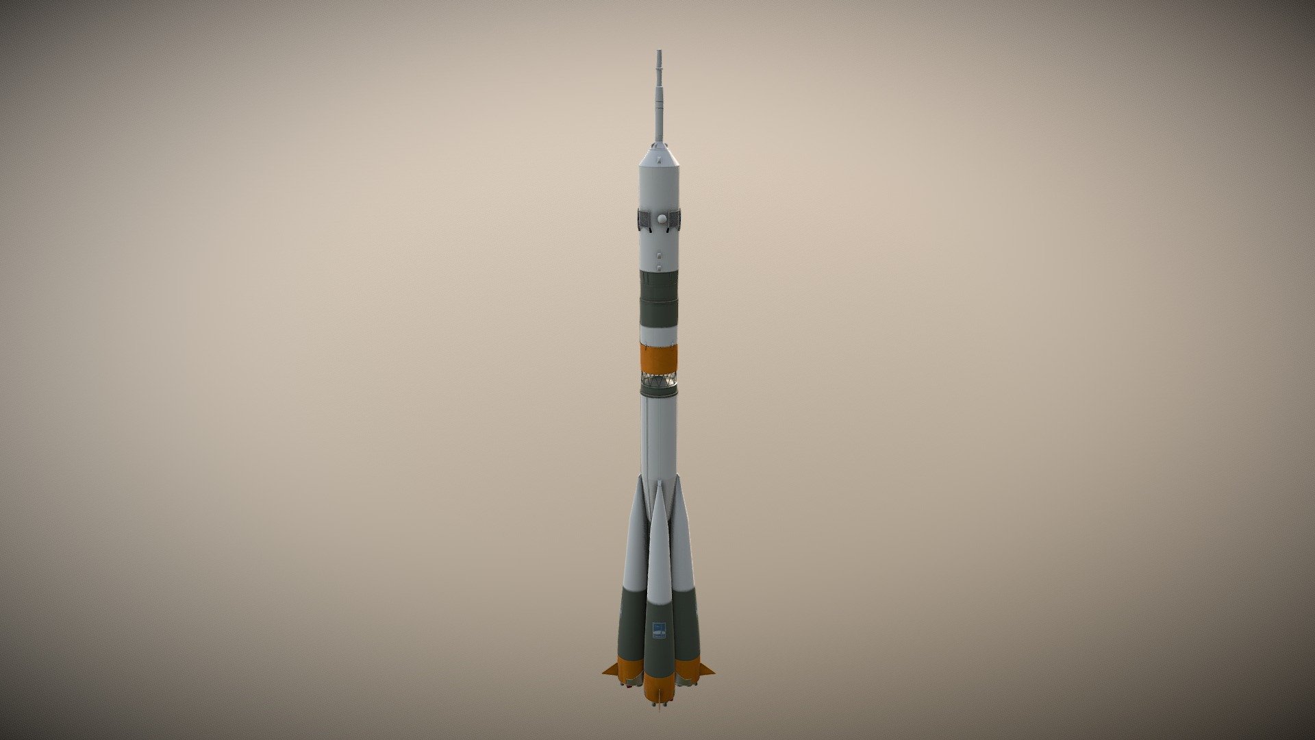 Soyuz rocket - 3D model by TAIGA-ZOE 3d model