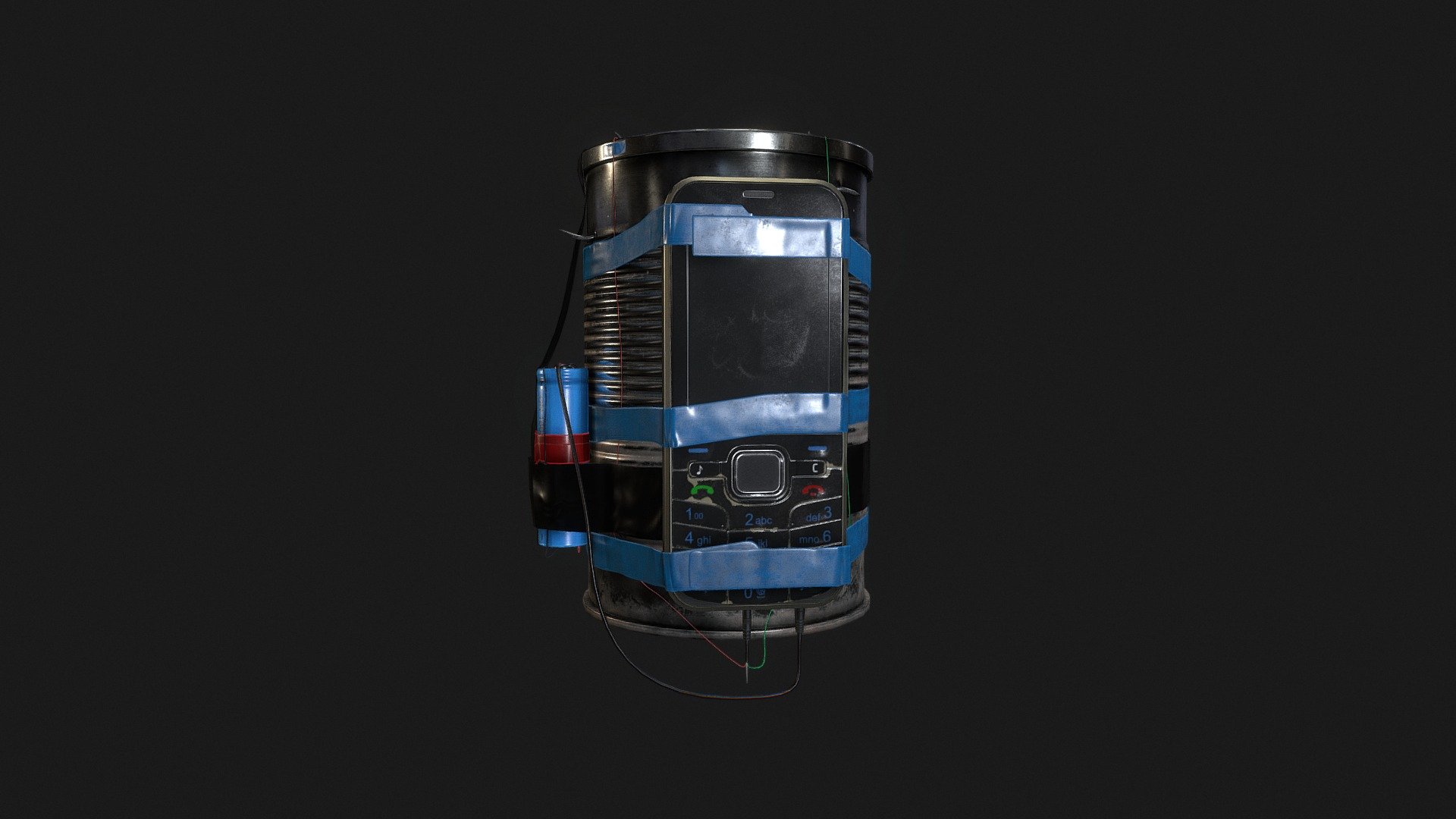 https://www.artstation.com/maxakiyama - Craft Explosive device - 3D model by Maksim Markov (@Yellow_Bun) 3d model