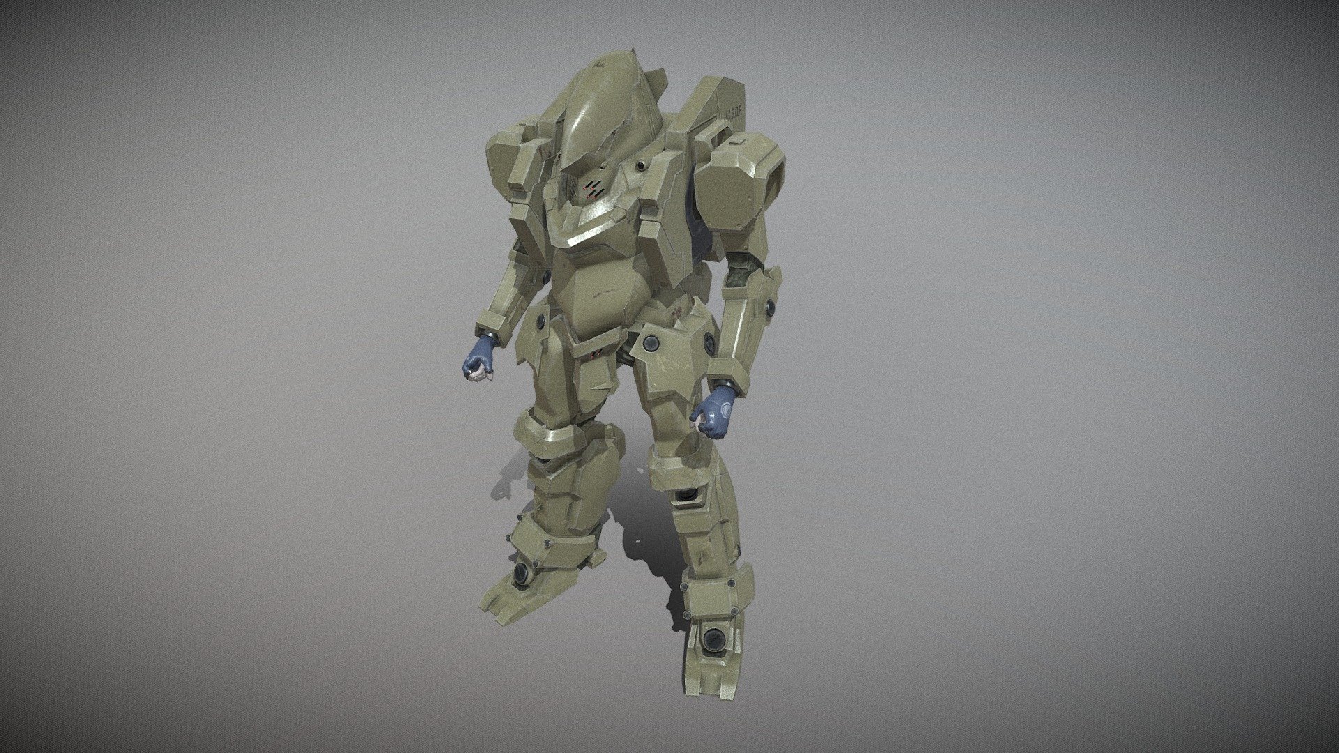 GASARAKI fanart - TACTICAL ARMOR RAIDEN - 3D model by rockycandy93 3d model