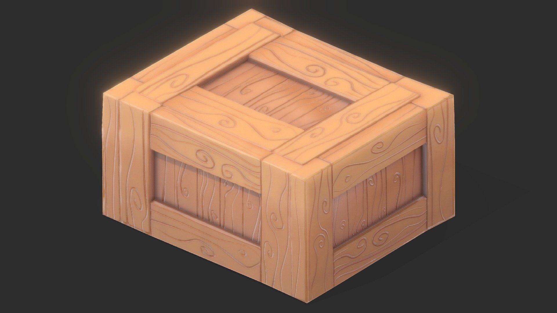 Originally modeled in Cinema 4D R 21 and Zbrush 2019

Maps for Box

BaseColor
Metallic
Roughness
Normal
AO
SCALE: - Model at world center and real scale: Metric in centimeter 1 unit = 1 centimeter

Texture resolution 2048x2048 Texture format PNG

Poly Count : Polygon Count - 156 Vertex Count - 80 No N-Gons - Cartoon Wood Box - Buy Royalty Free 3D model by zames1992 3d model