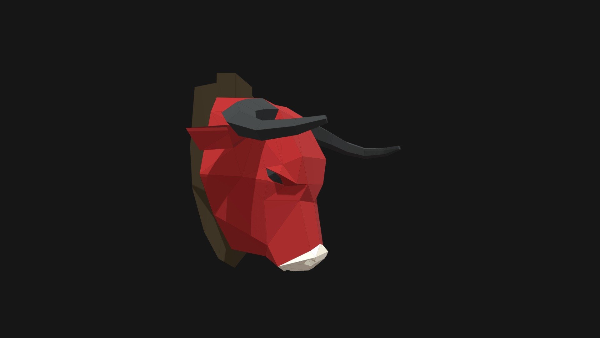 model is designed for 3d papercraft model making - Bull trophy head - Buy Royalty Free 3D model by borisklimov 3d model
