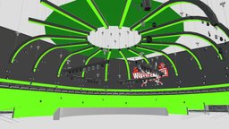 WWE Thunderdome Overhead stage, wrestling, wwf, wwe, wcw, pandemic, thunderdome, wrestlemania, aew