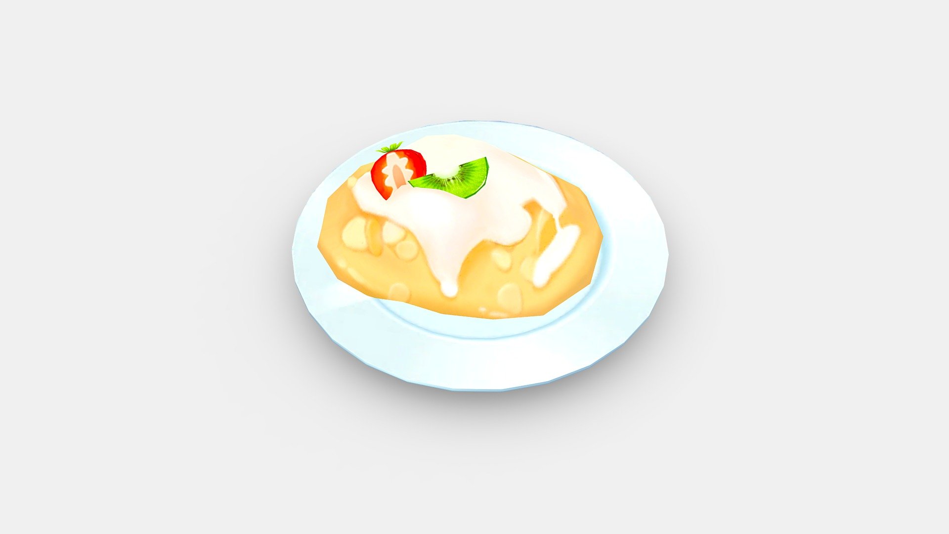 Cartoon dessert - strawberry - kiwi - ice cream - Cartoon dessert - strawberry - kiwi - ice cream - Buy Royalty Free 3D model by ler_cartoon (@lerrrrr) 3d model