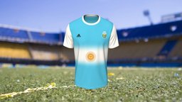 Mens Replica Argentina Jersey cloth, textile, fashion, top, vr, ar, replica, df, jersey, apparel, textiledesign, 3d, design, digitalfashion, 3dclothing, appareldesign, jerseyfootball, digitalfashionwear