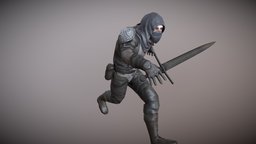 Thief assassin-thief-gameready-gamereadyasset, character-animated-rigged
