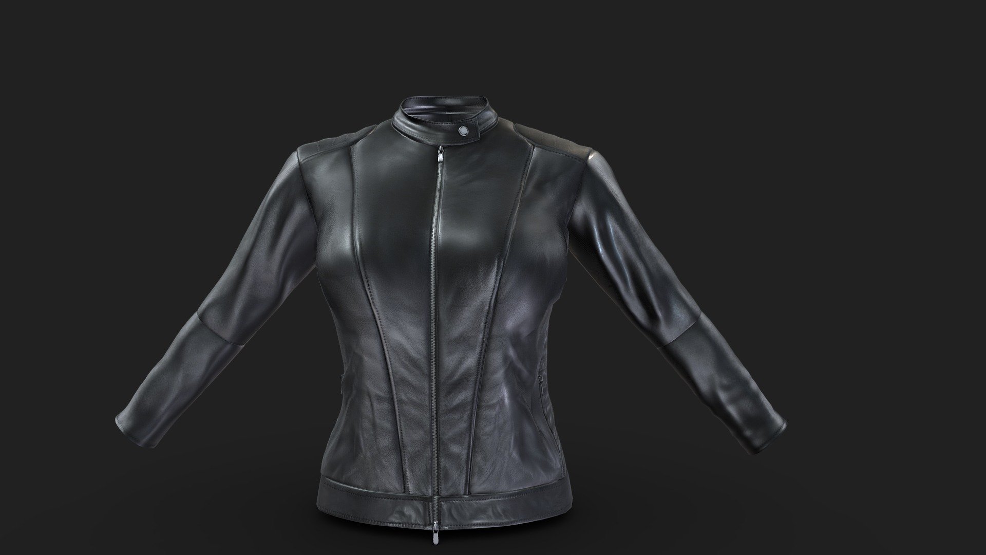 Quads

Unwrapped non overlapping UVs

Clean topology

Fit to any character

FBX, Obj, gITF USDZ

High quality textures: Baked diffuse, normals, rougness, ao, specular

Ask for any other questions

ToS

-Our models’ derivative versions (changing the texture or the form) can be used and resold on any platform providing it doesn’t resemble the original (Minor tweaks are not accepted).

-You can use our items as you wish in any video and published media production

-You can use our items “as is” in your games providing source files can’t be downloaded





You can use our items “as is” in your projects commercially and non commercially providing our item is not the main item you are selling




The rest of the usage is subject to Standard Licensing


 - Female Fashion Black Biker Jacket - Buy Royalty Free 3D model by 3dia 3d model