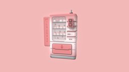 Milkshake Vending Machine vendingmachine, strawberry, milkshake