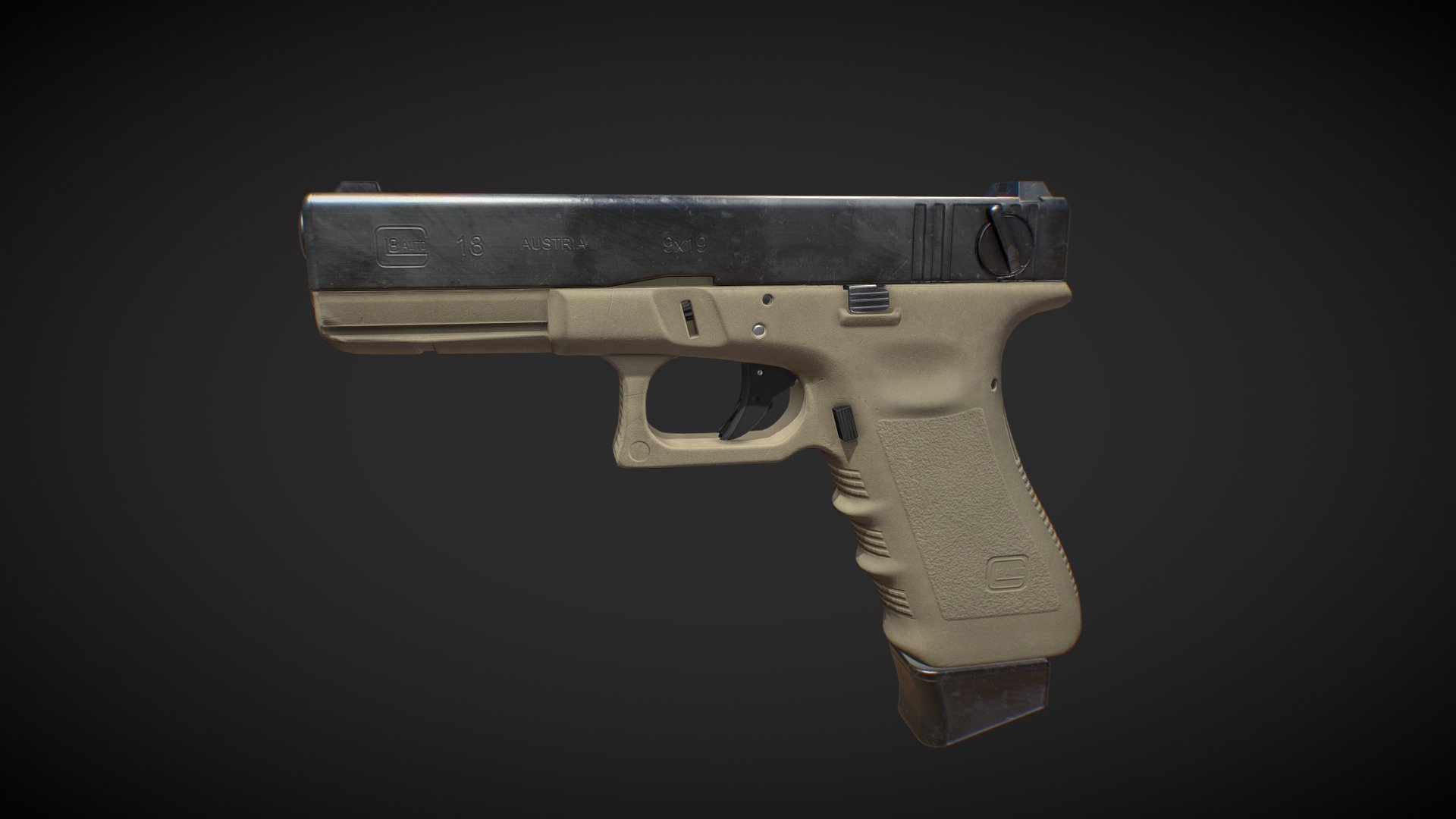 On this model I tried texturing in SP. The model has a basic rig and is also ready for import into unity and unreal engine.
Here you can see a couple of renders :)
https://www.artstation.com/artwork/9ELNXv - G18 - 3D model by IVA (@dxmhl) 3d model