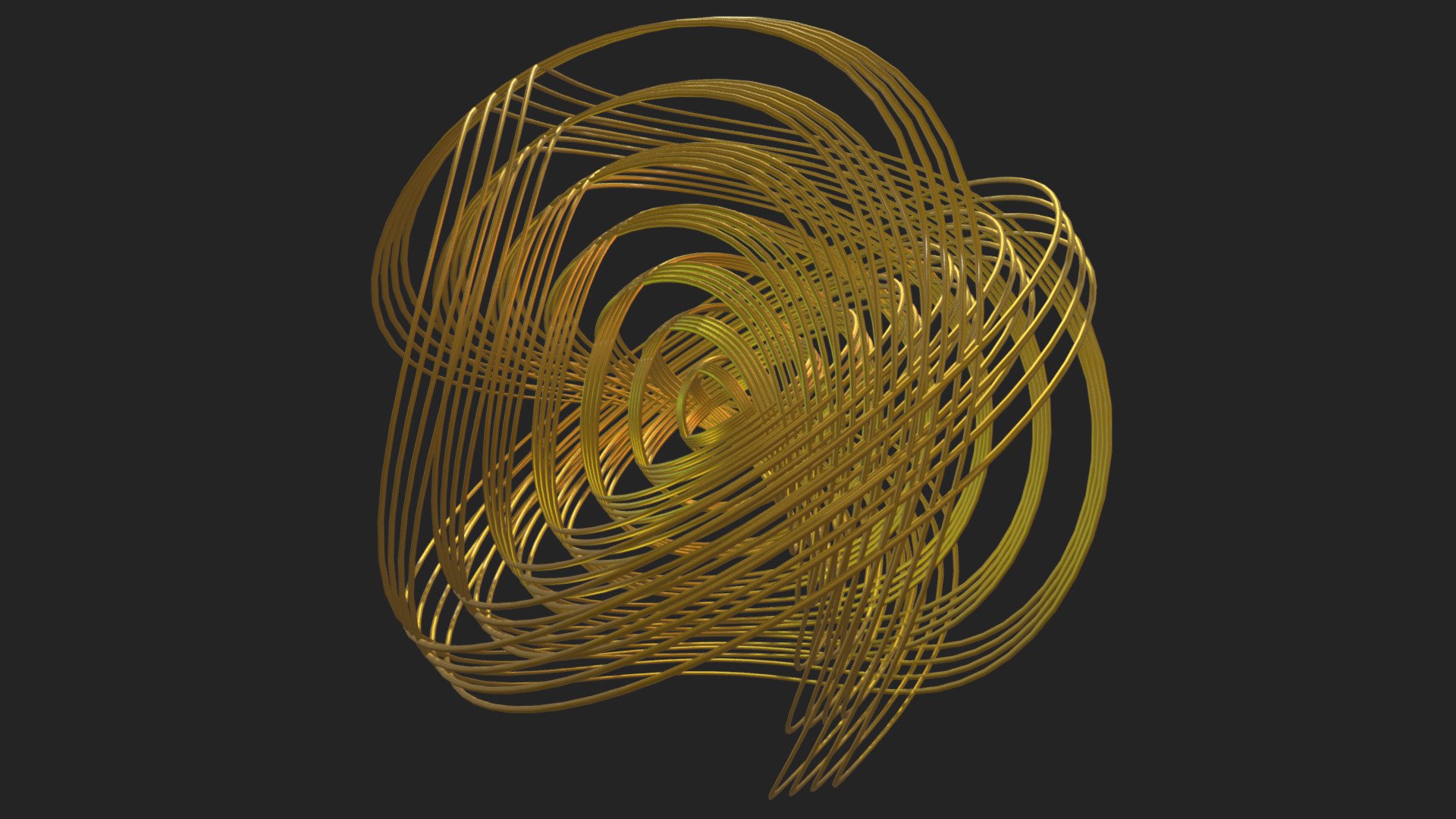 Twisted curve sphere, made in Blender - Curve Sphere - Buy Royalty Free 3D model by smice 3d model