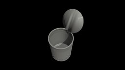 "Veggies All Gone" empty, can, tin, minimalistic, art, blender3d, sculpture, sculptjanuary19, tin_can