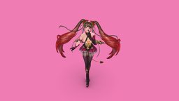 Devil rose girl hanpainted 3d bodypaint3d, photoshop, 3dsmax