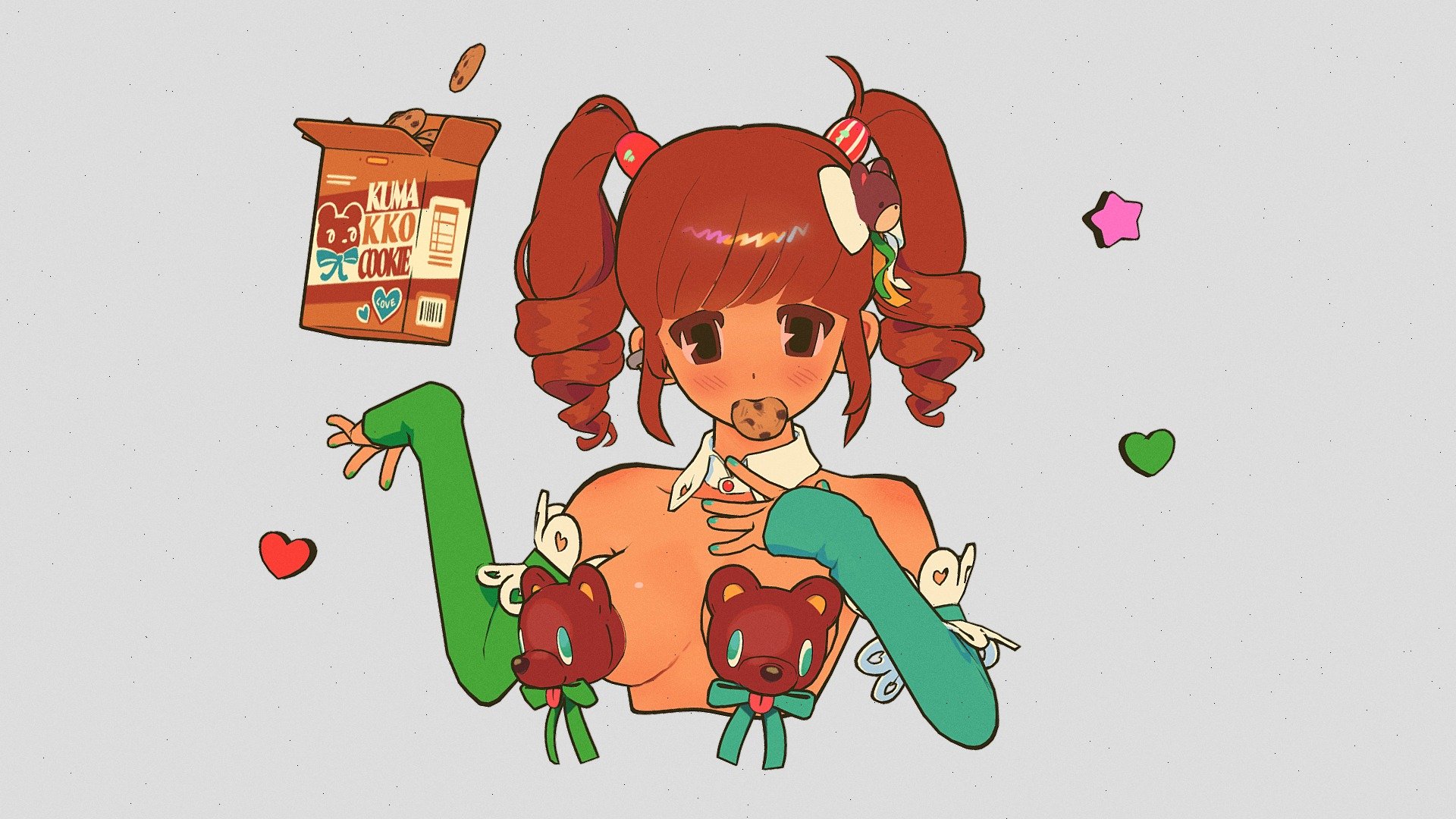 3D Fan Adpatation of Soreyu-sama's Original Character: Kumakko Cookie-chan
Modelled in Maya LT and textured with Photoshop

♡ CREDIT ♡
Character Concept: Soreyu @ywyw_MNTL https://twitter.com/ywyw_MNTL
FYI you can commission them here on skeb! get your own super cute soreyu art!
https://skeb.jp/@ywyw_MNTL

3D Adaptation: Catshriek (MIYA) I'm split into two online accounts! This one is purely for art/game dev interactions. 
I'm mostly active at Miya Galactic! https://www.twitch.tv/miyagalactic - Kumakko Cookie-chan - 3D model by Catshriek 3d model