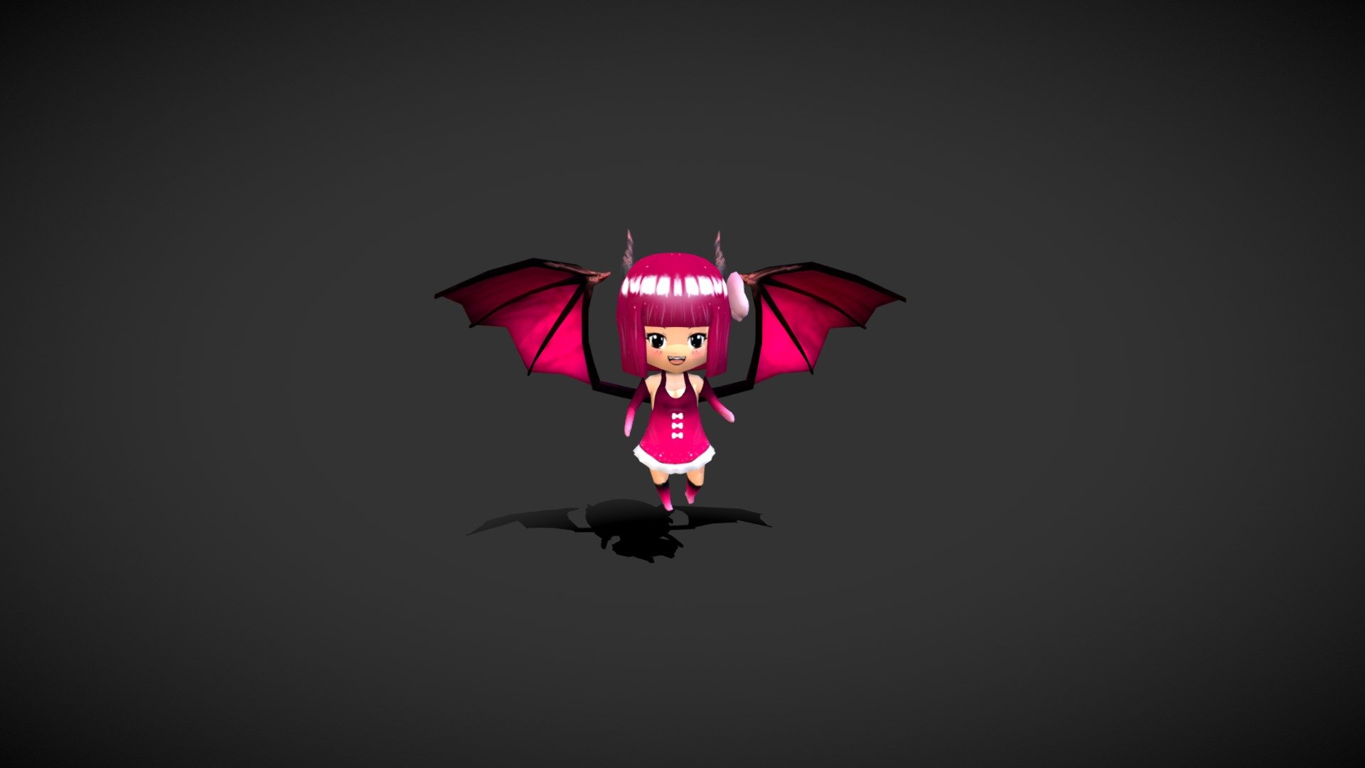 Dea-Demon Chibi - Dea-Demon Chibi - 3D model by ぢ (@dipesh) 3d model
