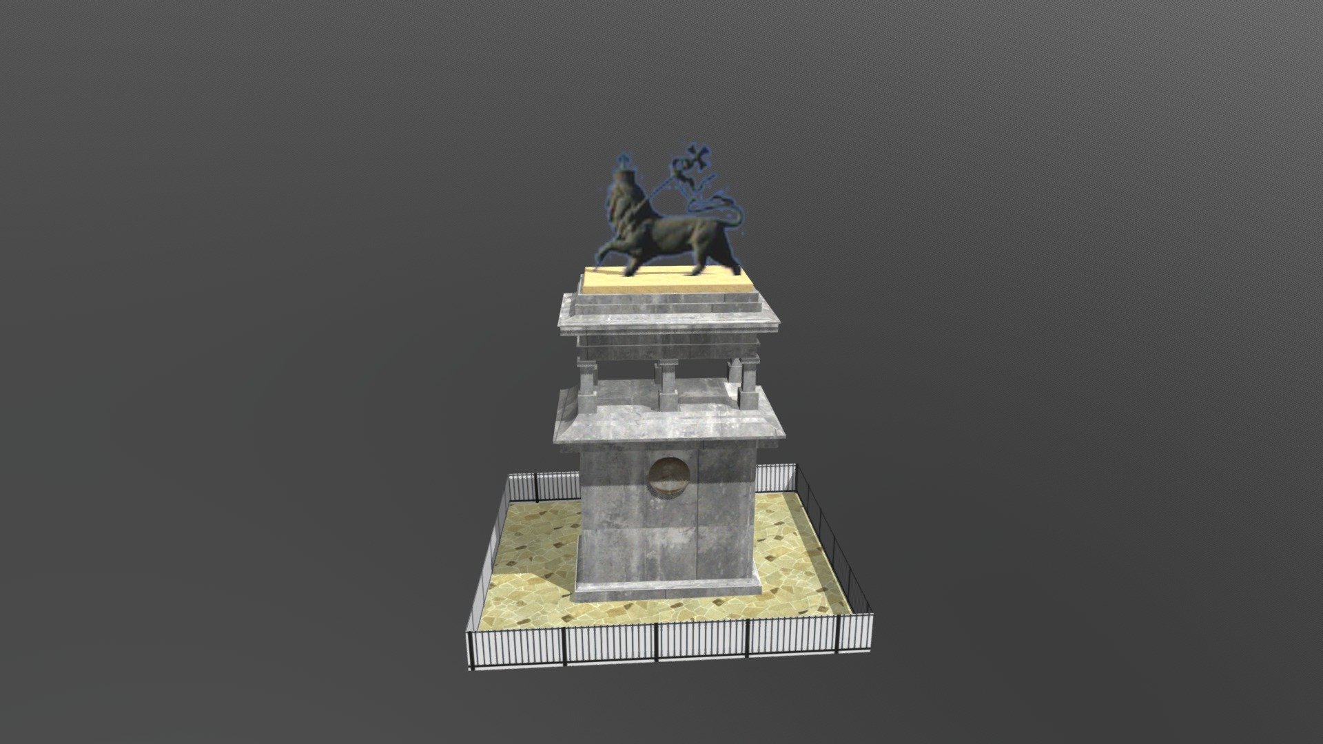 Lion of juda - Moa anbessa - Addis Ababa (Ethiopia)  - Lion of Juda - 3D model by AndreaDosio 3d model