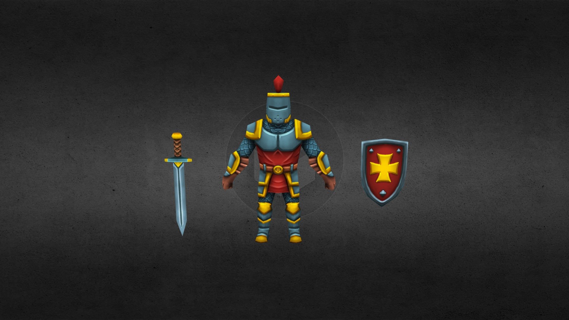 10 hours - Knight - 3D model by Daim 3d model